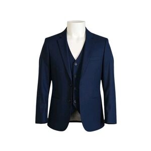 Boys Paisley of London Monaco Blue Blazer‎ And Vest Combo EUC Boys Size US 12